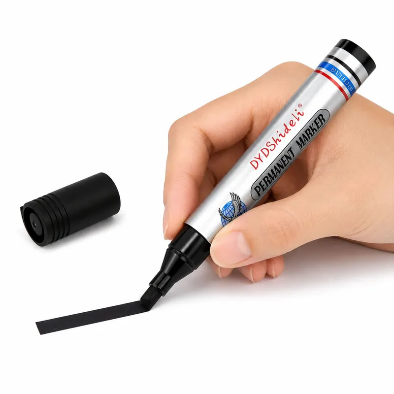 Marker Pisak Wodoodporny Permanentny Okrągła Końcówka - Czarny