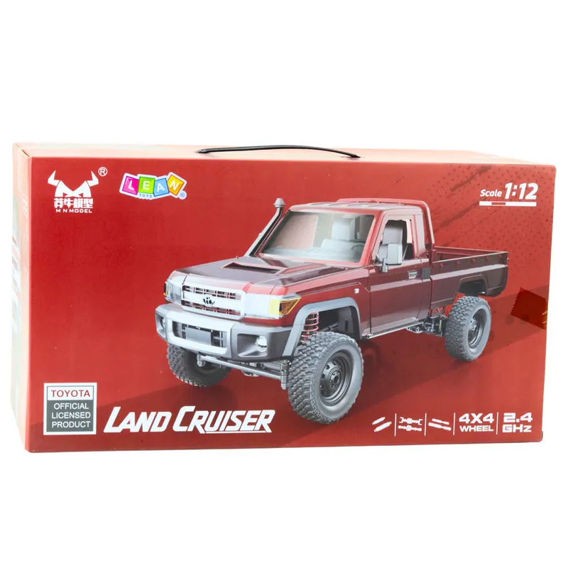 Samochód Terenowy MN82 Zdalnie Sterowany RC Napęd 4X4 1:12 - Czerwony