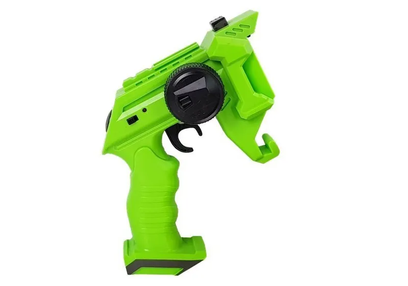 Pistolet Wyrzutnia Autko 2 w 1 Zdalnie Sterowany Piankowe Krążki - Zielony