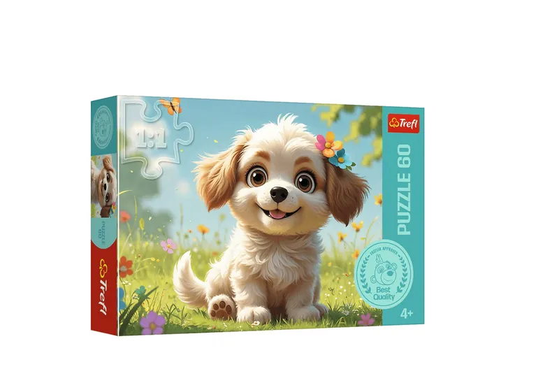Puzzle - 60 - Szczeniaczkiem Być! TREFL 17408