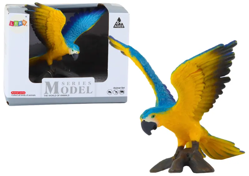 Figurka Papuga Ara Ararauna 7 cm - Niebiesko-Żółta