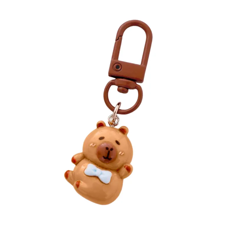 Zestaw Mini Breloczki Kapibara Figurki Ozdoby Do Kluczy 4 szt