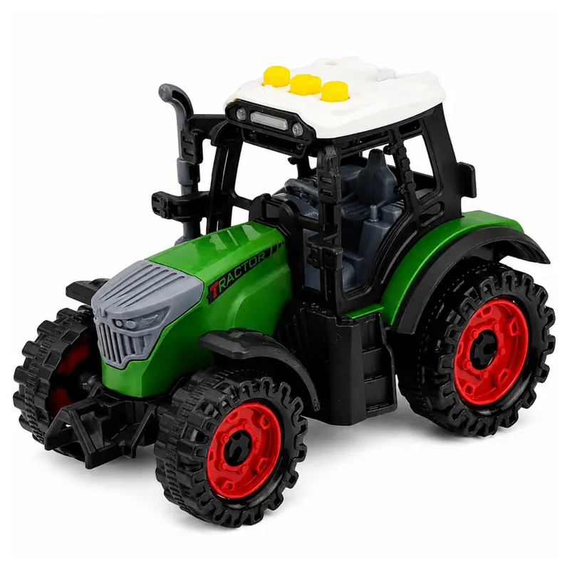 Traktor Farmerski Z Przyczepą Rolniczą Napęd Frykcyjny Światła Dźwięk 35cm