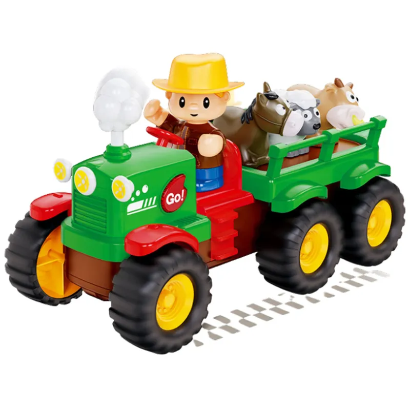 Traktor Edukacyjny Interaktywny Dla Malucha Zwierzęta Światła Dźwięki
