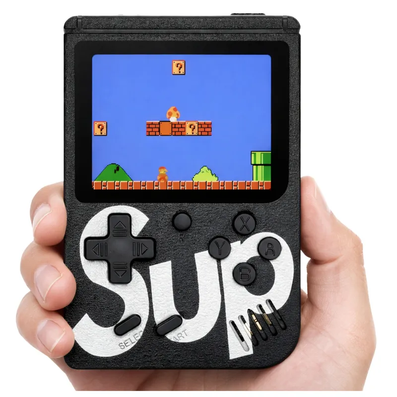 Elektroniczna Gra Konsola Retro Sup 400 Gier LCD 8 Bit - Czarna