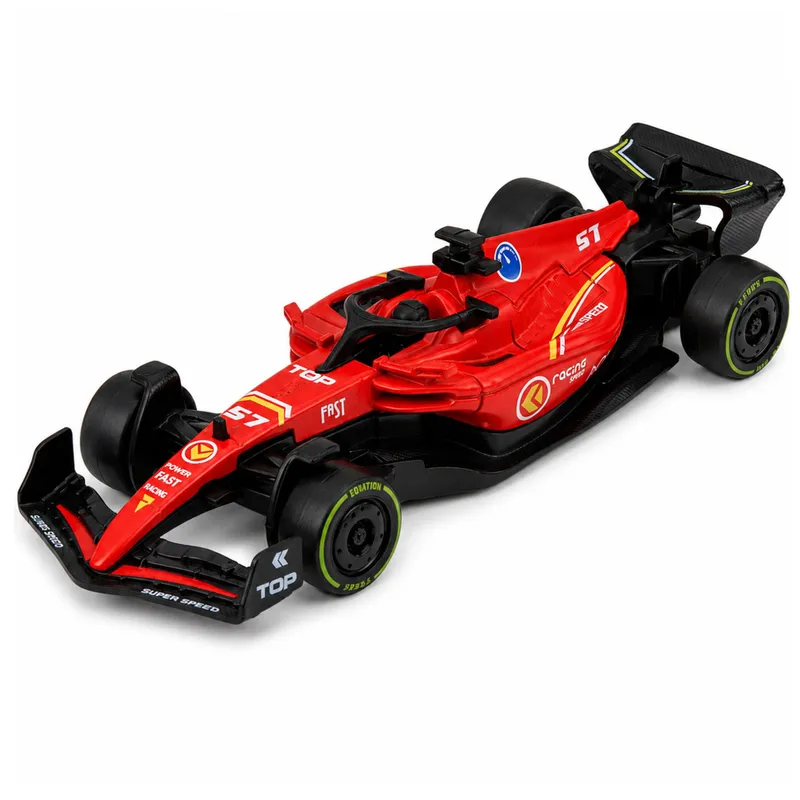 Autko Wyścigówka Metalowa Formuła Napęd Pull Back 1:43 - Czerwona