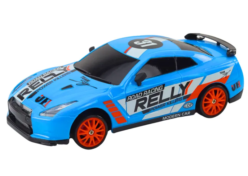 Autko Sportowe Zdalnie Sterowane R/C 1:24 Wymienne Koła - Niebieski