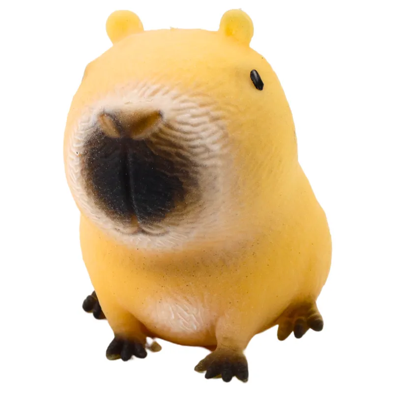 Gniotek Kapibara Antystresowy Squishy Jasnobrązowa 7,5cm - Beżowa