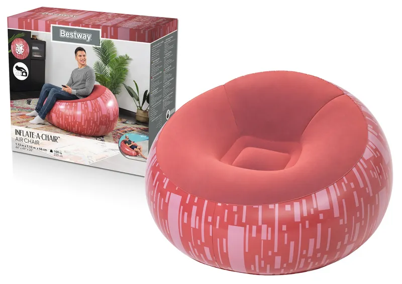 Dmuchany Fotel BESTWAY 75052 - Czerwony