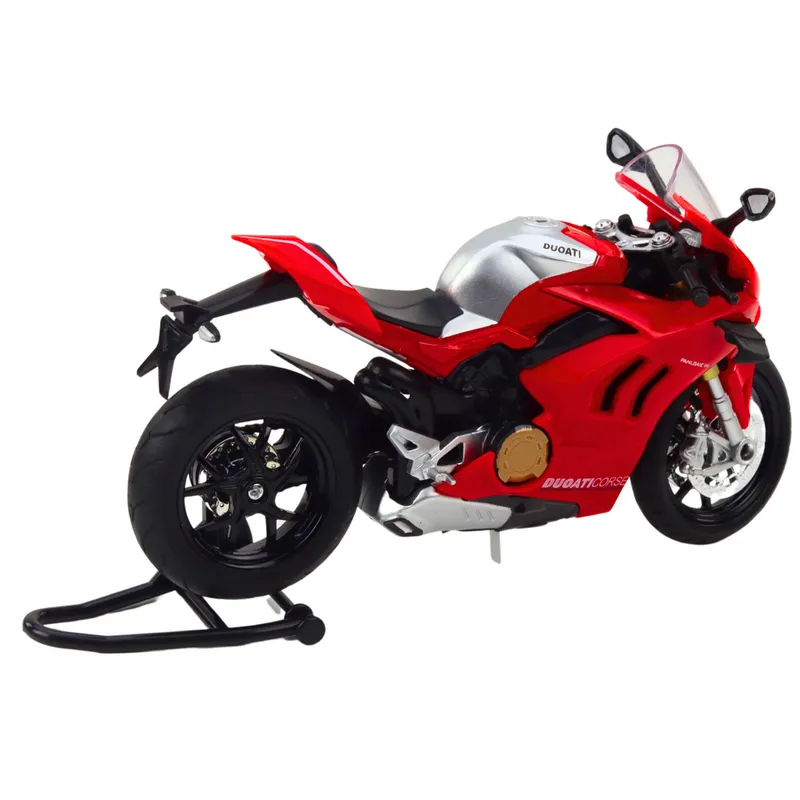 Motocykl Sportowy Metalowy Światła Dźwięki 1:12 - Czerwony
