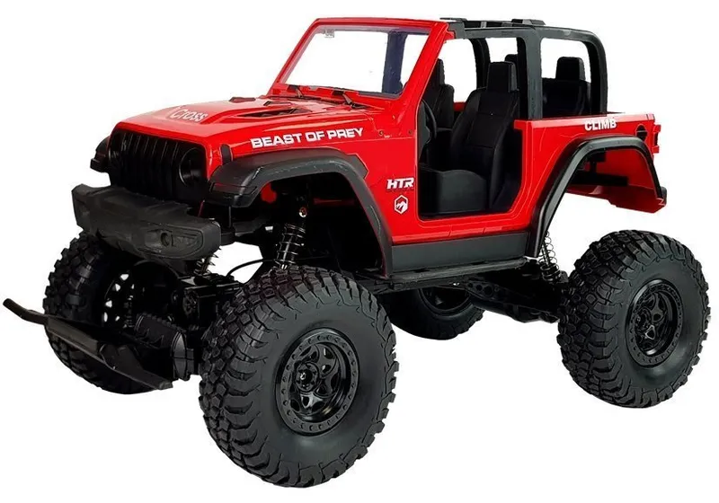 Auto Terenowe JEEP Zdalnie Sterowane 2.4G - Czerwone