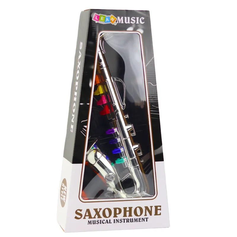 Instrument Muzyczny Dla Dzieci Saksofon Zabawkowy - Srebrny