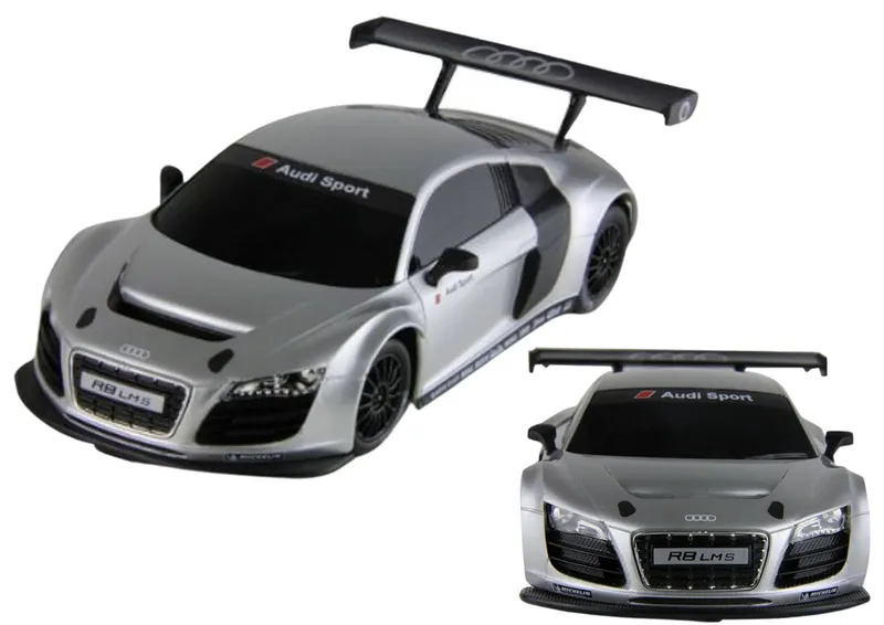 Auto R/C Zdalnie Sterowane Sportowe AUDI R8 LMS 1:24 - Srebrne
