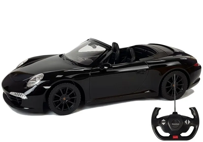 Auto PORSCHE 911 Carrera S Samochód Zdalnie Sterowane RC Rastar 1:12 - Czarny