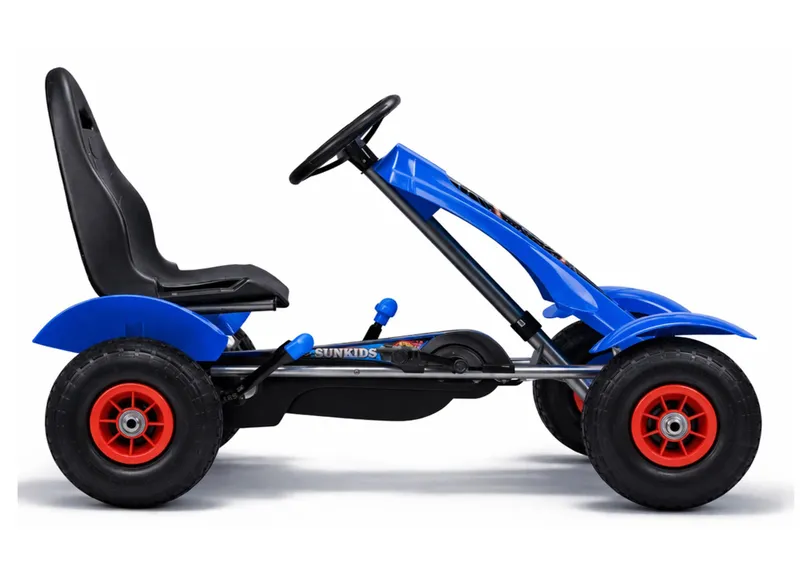 Sportowy Gokart Na Pedały F618 Pomowane Koła Obciążenie 50kg - Niebieski