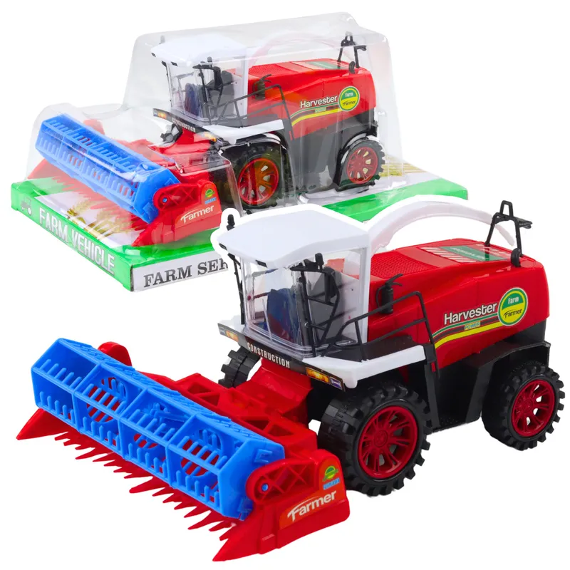 Kombajn Zbożowy Farmerski Rolniczy Heder Napęd - Czerwony