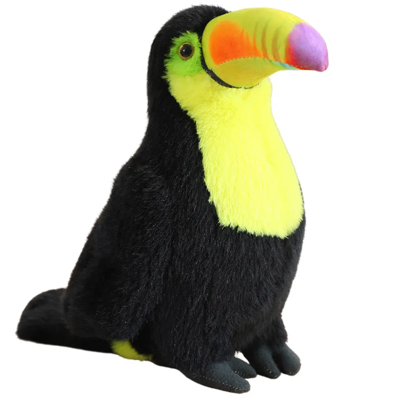 Pluszowy Ptak Tukan Pluszak Maskotka Przytulanka 20cm - Żółty