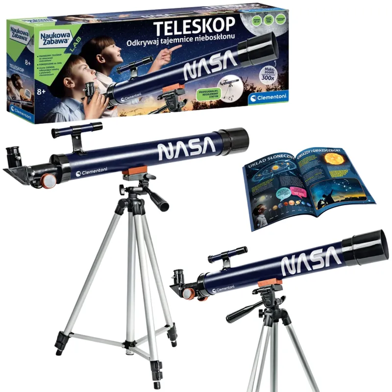 Naukowa Zabawa Teleskop NASA 300X Język Polski CLEMENTONI 50756