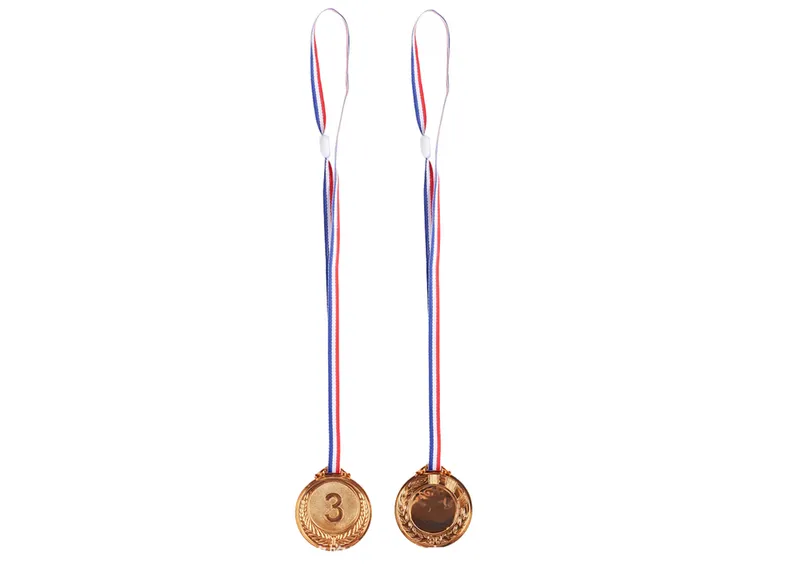 Medal Trzecie Miejsce Nagroda Trofeum Cynkowy 6,5cm - Brązowy