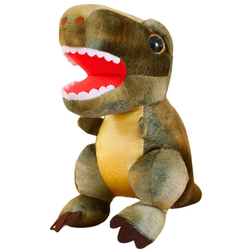 Pluszowa Maskotka Przytulanka Dinozaur Z Teksturą Skóry 32cm - Zielony