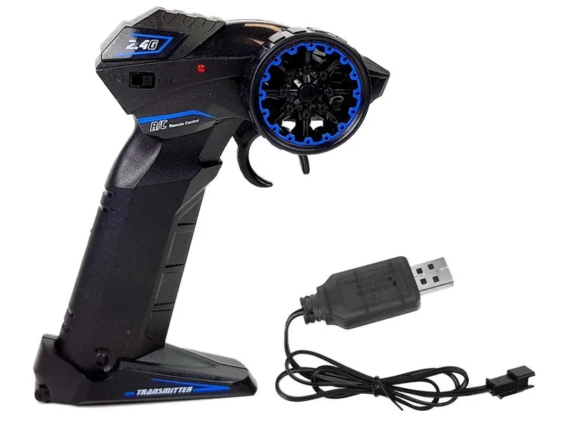 Motor Sportowy Ścigacz Zdalnie Sterowany 2.4G Zasięg 35 m - Niebieski