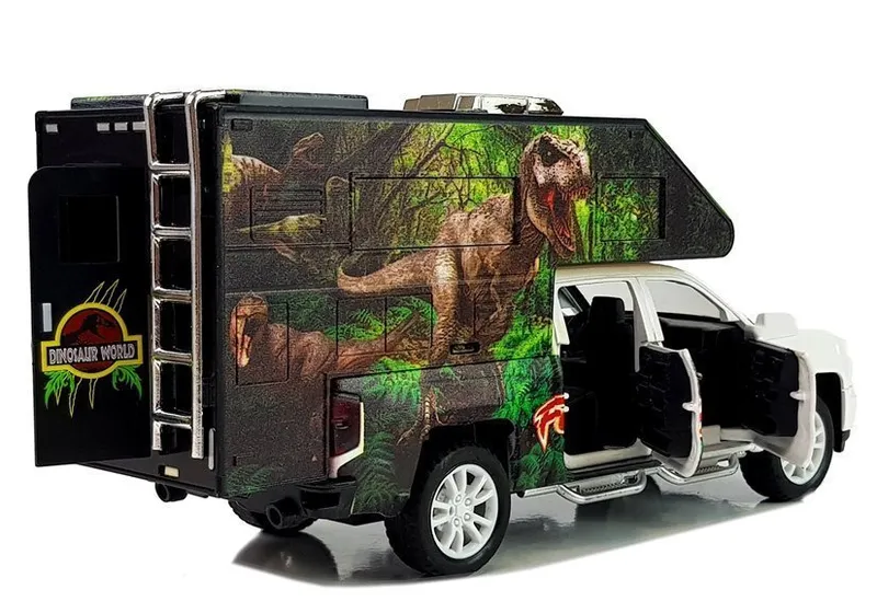 Camper Z Dinozaurami - Biały