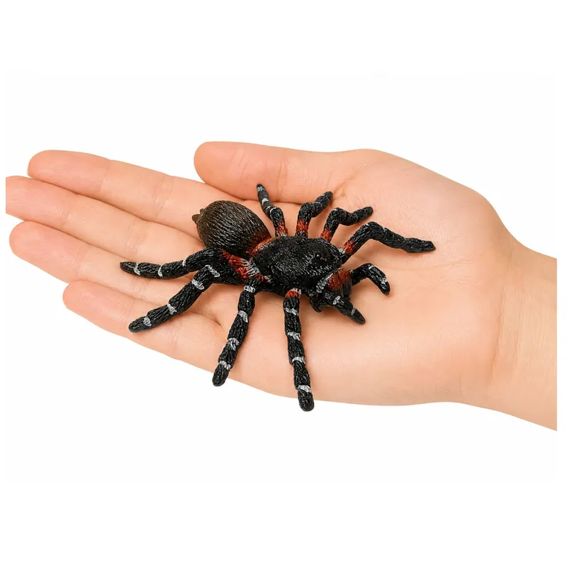 Pająk Tarantula Gumowa Figurka Rozciągliwa Realistyczna 10 cm - Czarny