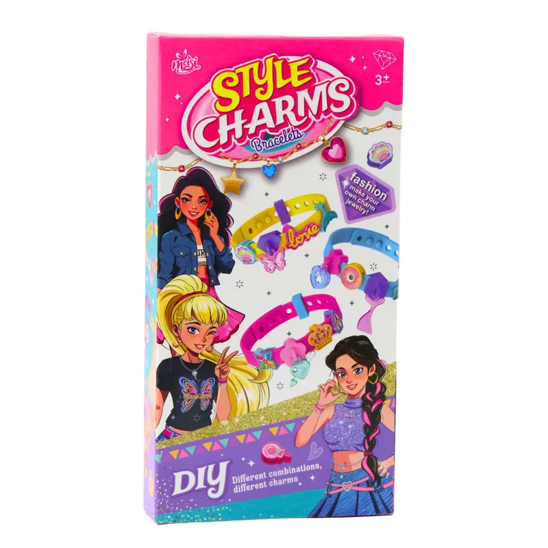 Zestaw Bransoletek DIY Zawieszki Zwierzątka 4 Bransoletki Regulowane