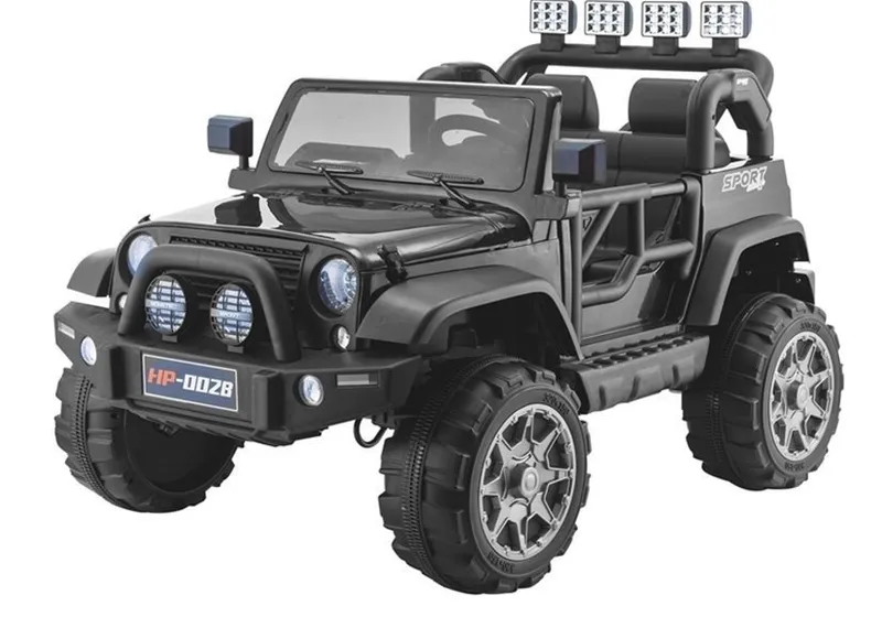 Auto Na Akumulator JEEP HP012 Dla Dzieci Światła LED MP3 - Czarne
