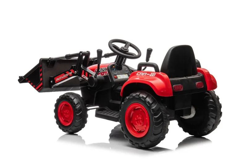Traktor Na Akumulator Z Łyżką BW-X002A - Czerwony