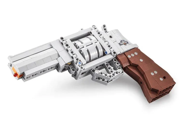 Rewolwer Pistolet Z Klocków 475 Elementów CADA 5 Pocisków