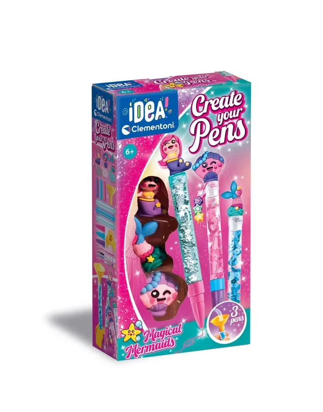 Idea Art Zestaw Mini Fabryka Długopisów Syrenki CLEMENTONI 18159