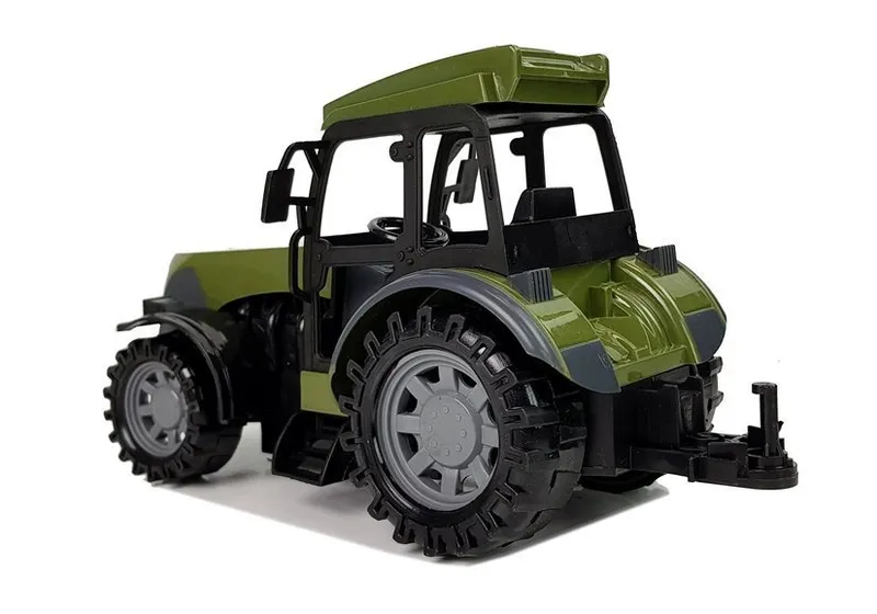 Traktor Z Niską Przyczepą Figurka Zdalnie Sterowany 2.4G - Zielony