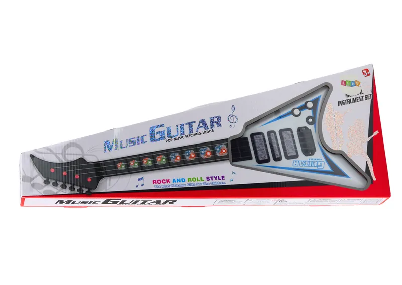 Gitara Elektryczna Dla Dzieci Światła Melodie - Biała