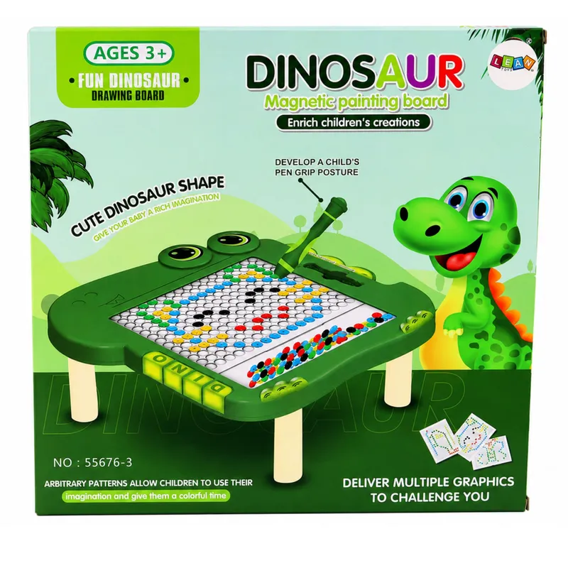 Tablica Magnetyczna Edukacyjna Dinozaur Pad Układanka - Zielona