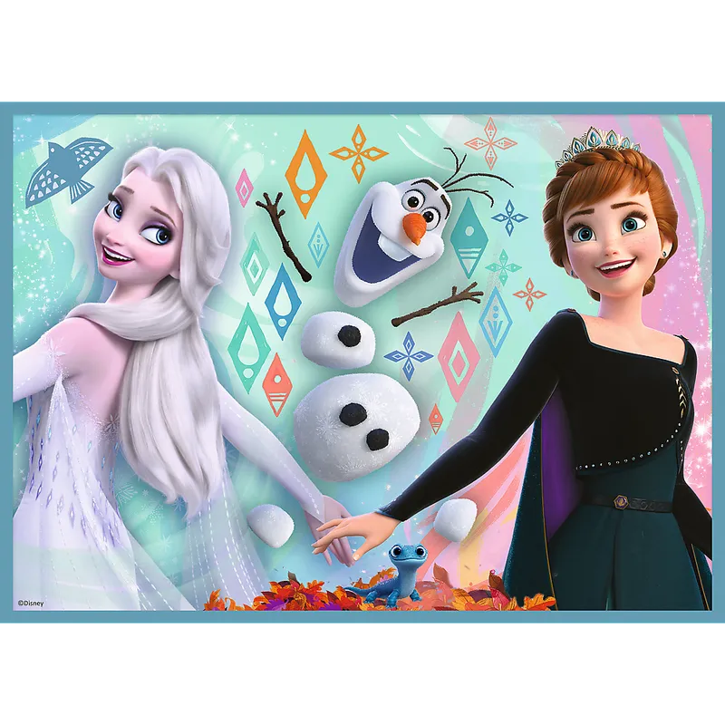 Puzzle - 4w1 (12, 15, 20, 24) - Niezwykły Świat Frozen - Kraina Lodu - TREFL 34381