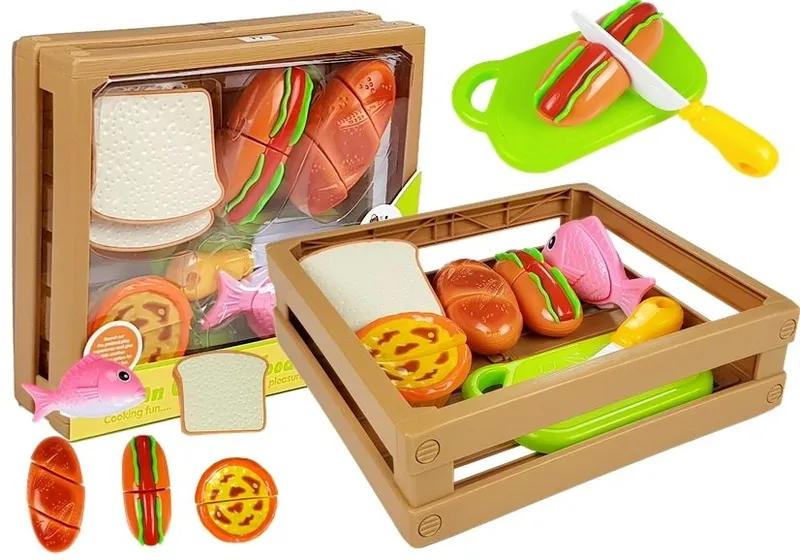 Zestaw Do Krojenia Hot Dog Ryba Na Rzepy W Skrzyni