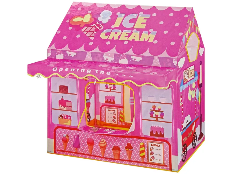 Namiot Księżniczki Ice Cream Lodziarnia Dla Dzieci Światełka Gwiazdki - Różowy