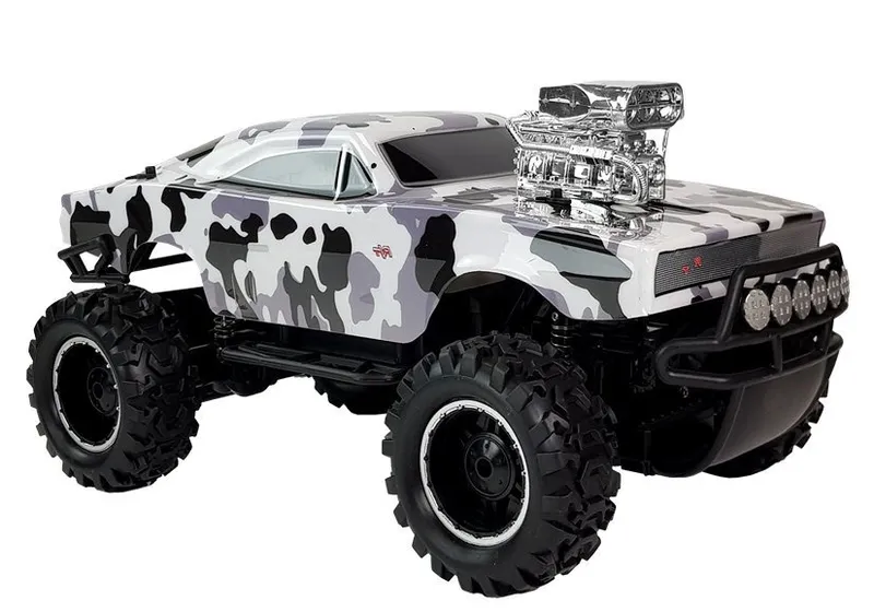 Auto Terenowe Zdalnie Sterowane 2.4G 4X4 Moro - Biało-Czarne