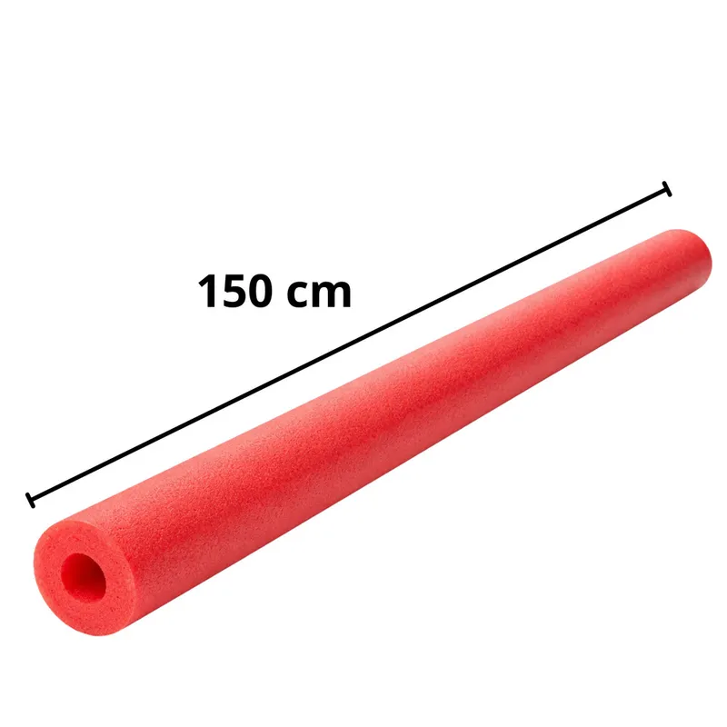 Makaron Piankowy Do Nauki Pływania Ćwiczeń Pianka Treningowa 150 cm - Czerwony