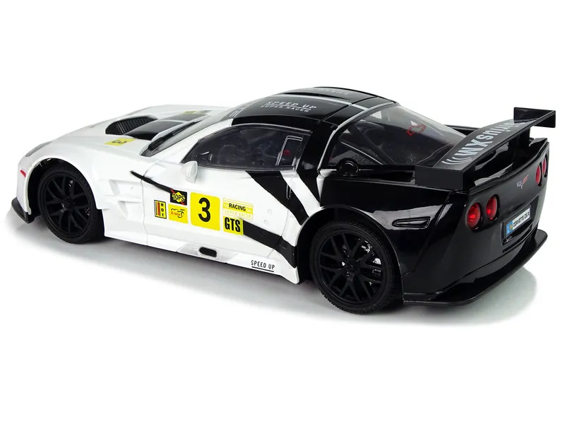 Auto Sportowe Wyścigowe R/C 1:18 Corvette C6.R 2.4 g Światła - Biały