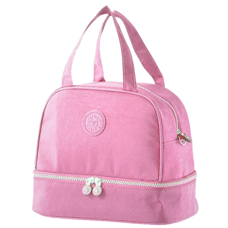 Torba Termiczna Izolacyjna Śniadaniowa Pas Z Regulacją 27cm - Różowa