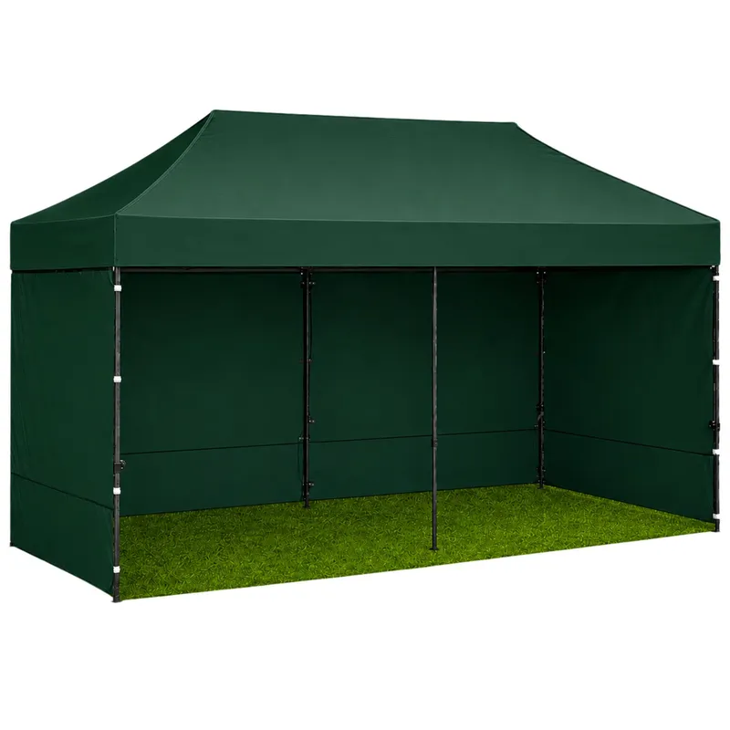 Namiot Ekspresowy Ogrodowy Cateringowy Pawilon Handlowy 3x6 m - Zielony