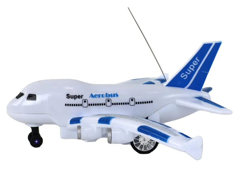 Samolot RC Zdalnie Sterowany Aerobus Pilot Światła Dźwięki - Biały