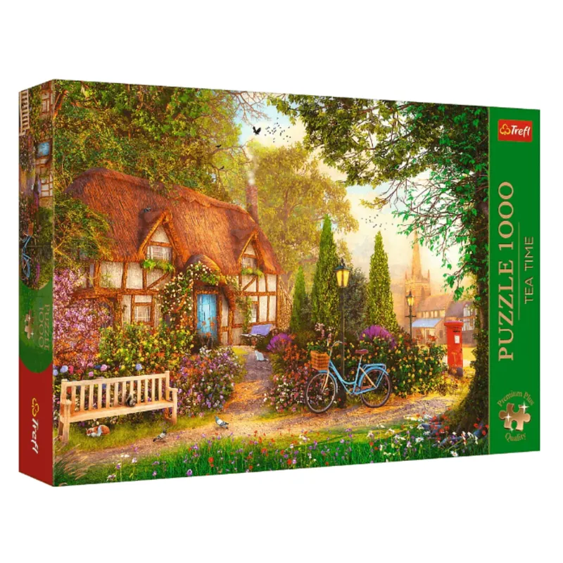 Puzzle - 1000 - Premium Plus - Tea Time: Domek Pod Strzechą - TREFL 10803