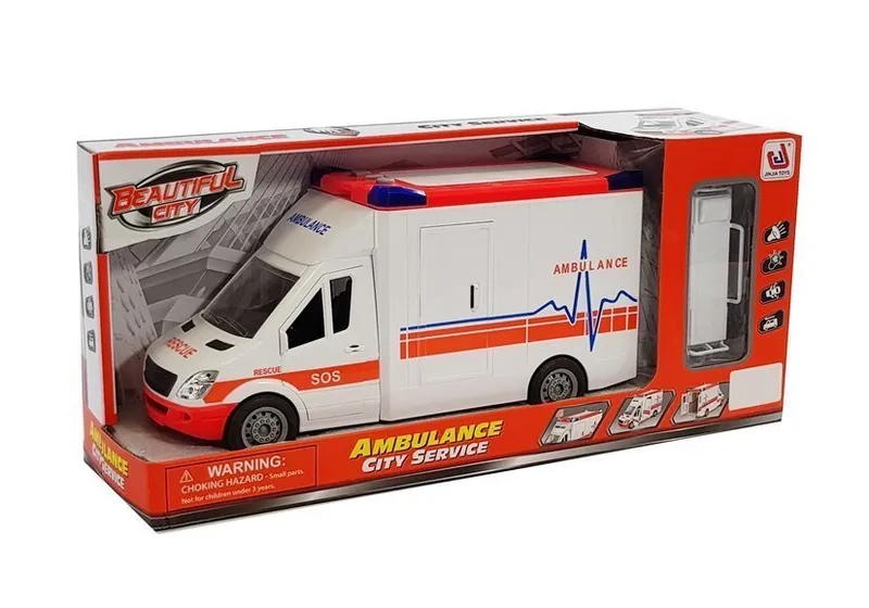 Ambulans Na Baterie Z Noszami Dźwięk I Światło