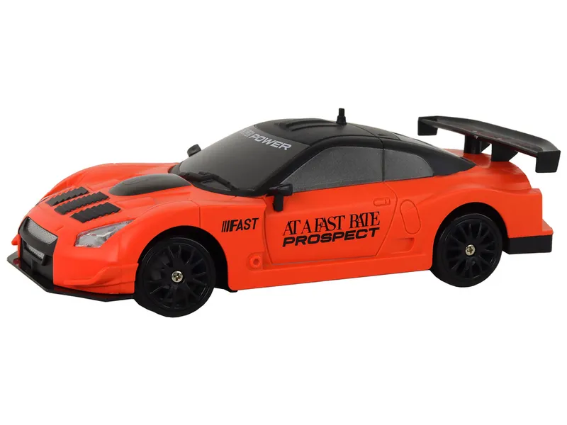 Autko Sportowe Zdalnie Sterowane R/C 1:24 Wymienne Koła - Pomarańczowe