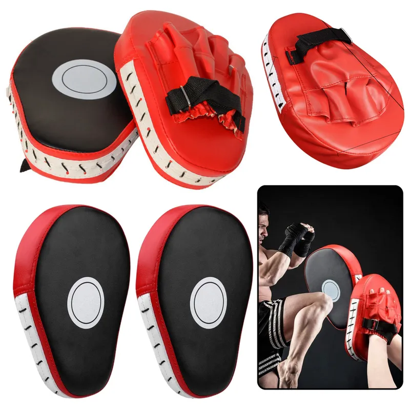 Tarcza Treningowa Rękawica Pad Kick Boxing Łapa Trenera - Czerwona