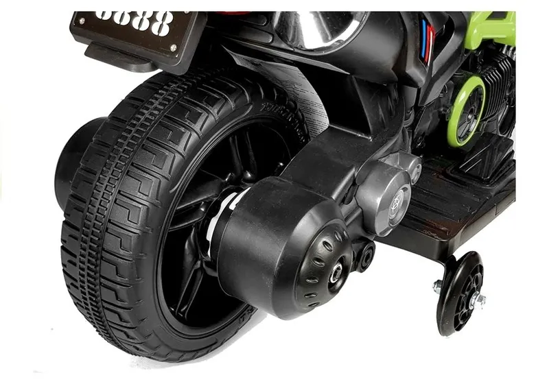 Motor Na Akumulator Motocykl Dla Dzieci GTM1188 Światło LED - Zielony
