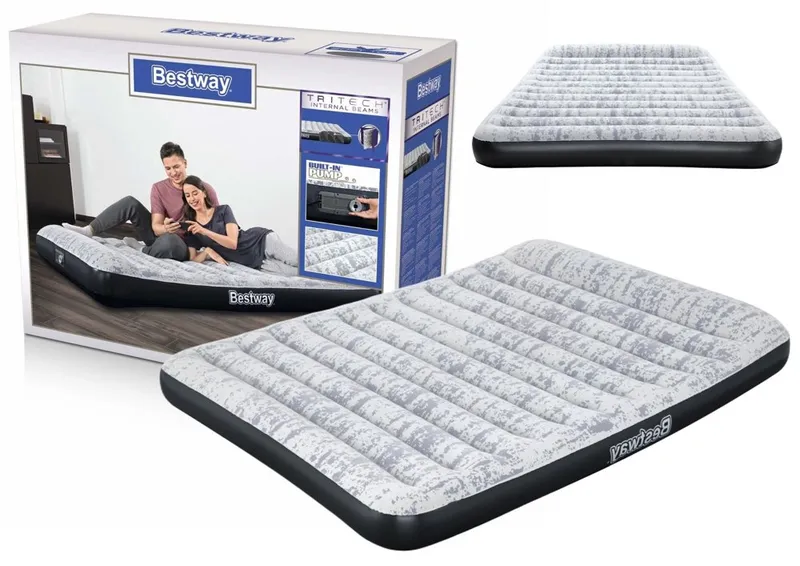 Dmuchany Materac Z Pompką 203 x 152 x 30 cm BESTWAY 67836